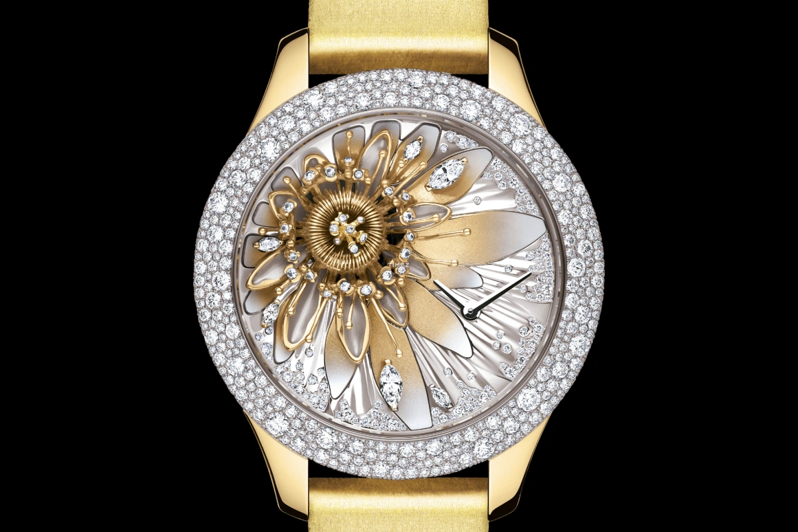 Dior,High Timepieces 0mm,0mm,Yellow Gold,Silver,Quartz,Sapphire,Crystal Glass,Round,CD13411ZA002 0000