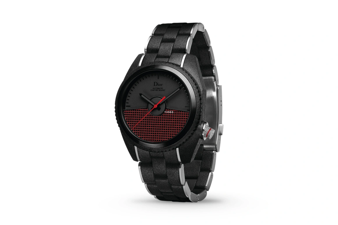 Dior,Other 41mm,41mm,Stainless Steel,Rubber,Black,Red,Automatic,Sapphire,Round,CD084B40R002 0000