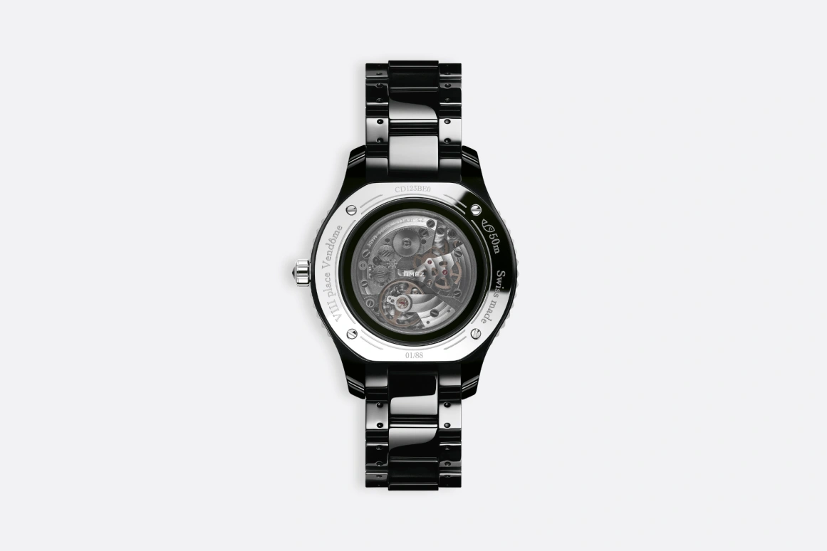 Dior,Dior Grand Bal 33mm,33mm,Stainless Steel,Ceramic,Black,Automatic,Sapphire,Round,CD123BE0C003 0000