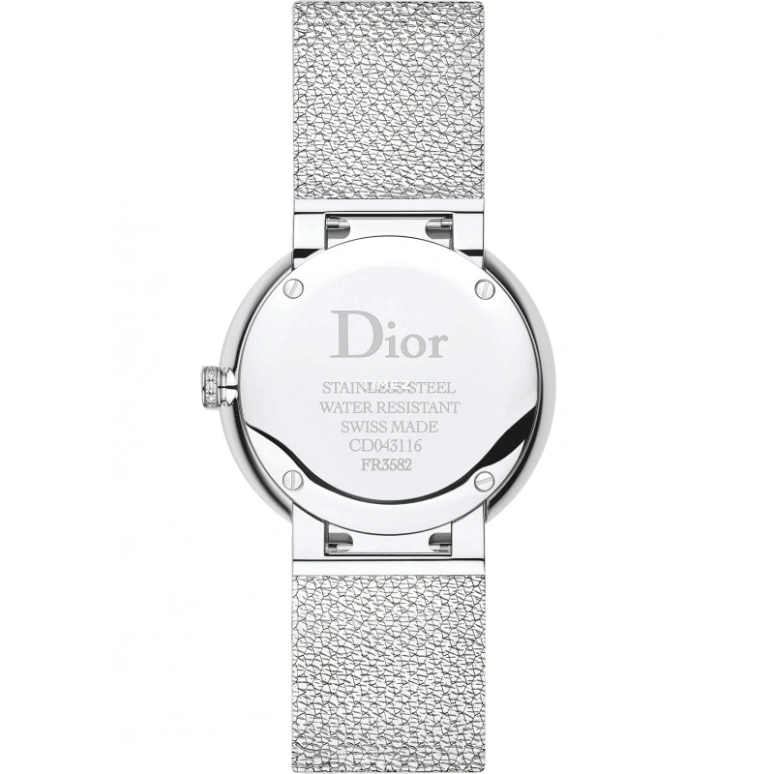 Dior,La D de Dior 36mm,36mm,Stainless Steel,White,Quartz,Sapphire,Crystal Glass,Round,CD043116M001