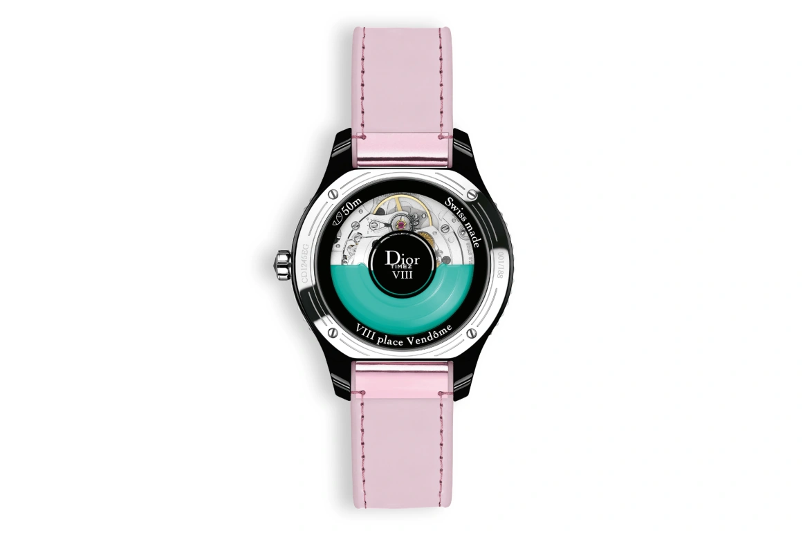 Dior,Other 38mm,38mm,Stainless Steel,Ceramic,Black,Automatic,Sapphire,Crystal Glass,Round,CD1245EGA001 0000