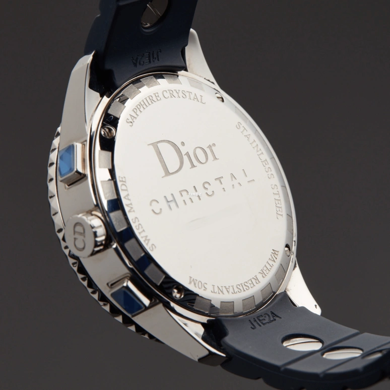 Dior,Other 38mm,38mm,Stainless Steel,Blue,Quartz,Chronograph,Day,CD11431IR001