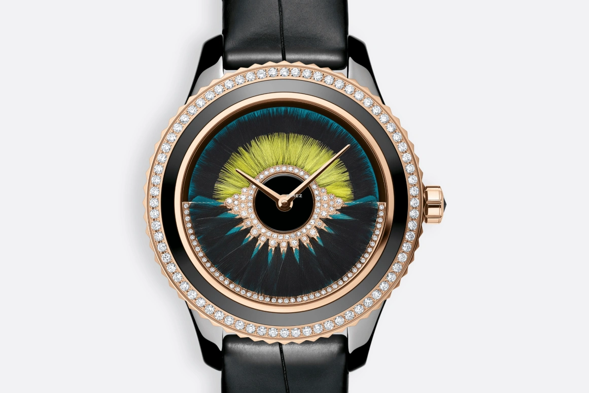 Dior,Dior Grand Bal 38mm,38mm,Rose Gold,Ceramic,Multi-Color,Black,Automatic,Sapphire,Round,CD124BH4A004 0000