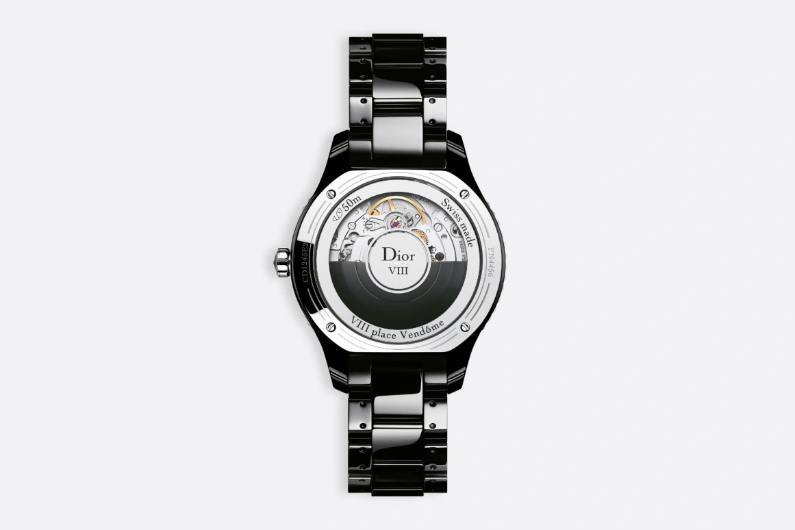 Dior,Other 38mm,38mm,Stainless Steel,Ceramic,Black,Automatic,Sapphire,Round,CD1245E0C002 0000