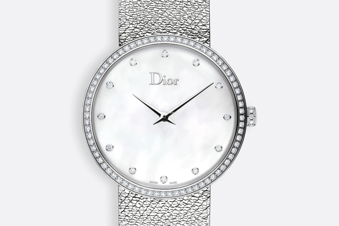 Dior,La D de Dior 36mm,36mm,Stainless Steel,White,Quartz,Sapphire,Round,CD043115M001 0000