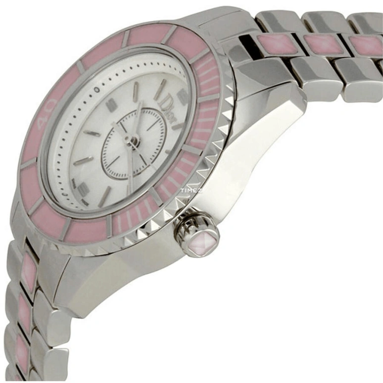 Dior,Other 28mm,28mm,Stainless Steel,White,Quartz,Sapphire,Crystal Glass,Round,CD112110M001