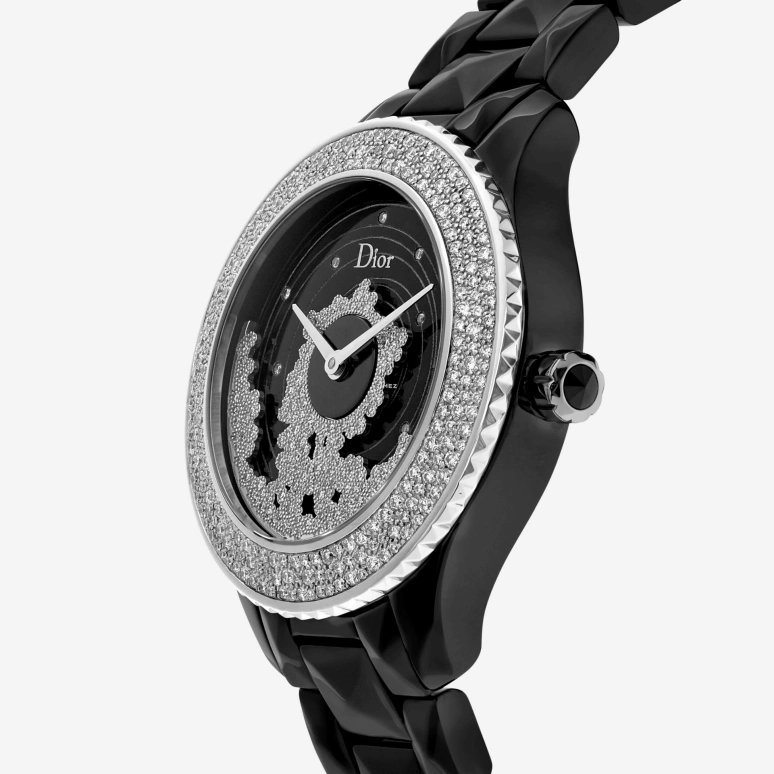 Dior,Other 38mm,38mm,Ceramic,Black,Automatic,Sapphire,Crystal Glass,Round,CD124BE2C001