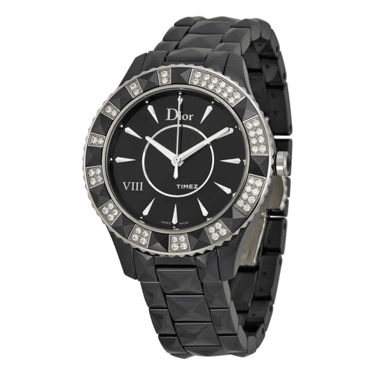 Dior,Other 38mm,38mm,Ceramic,Black,Quartz,Sapphire,Crystal Glass,Round,CD1241E0C001