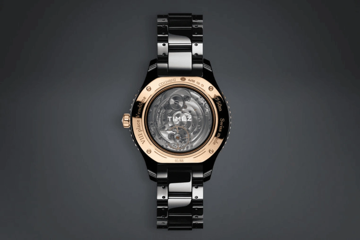 Dior,Dior Grand Bal 38mm,38mm,Rose Gold,Ceramic,Black,Automatic,Sapphire,Crystal Glass,Round,CD124BH2C001 0000