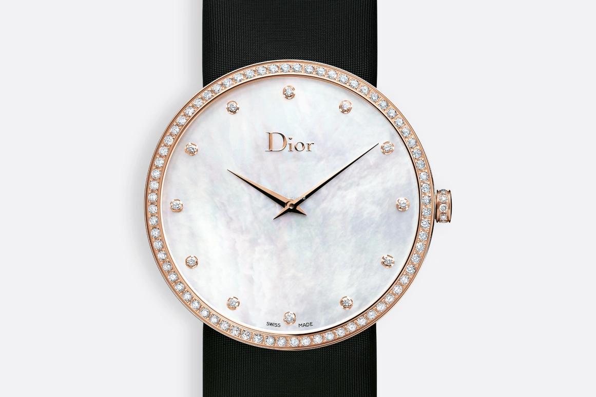 Dior,La D de Dior 38mm,38mm,Rose Gold,White,Quartz,Sapphire,Round,CD043171A001 0000