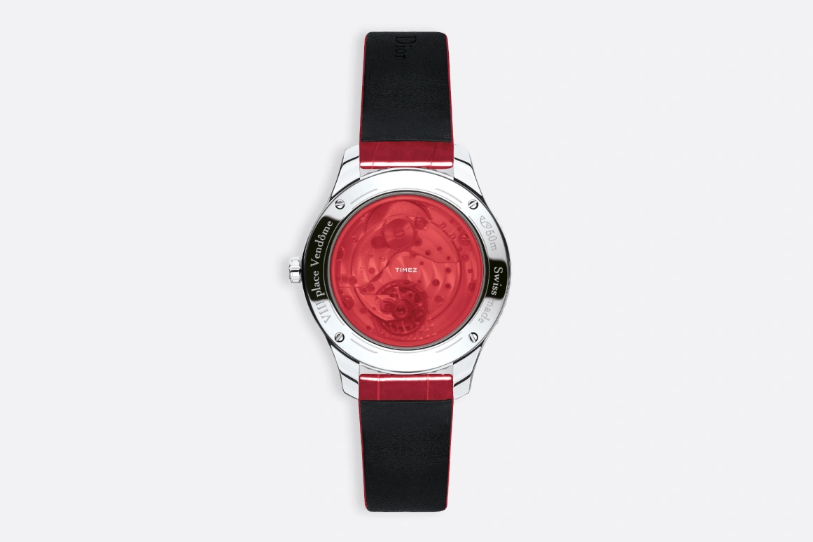 Dior,Dior Grand Bal 36mm,36mm,Stainless Steel,Sapphire,Crystal,Pearl,Red,Automatic,Sapphire,Round,CD153B14A001