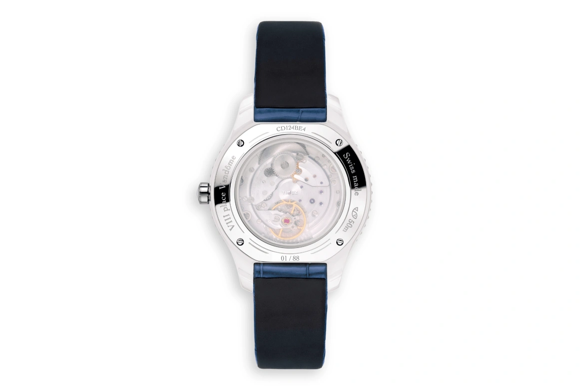 Dior,Dior Grand Bal 38mm,38mm,Stainless Steel,Ceramic,Silver White,Automatic,Sapphire,Crystal Glass,Round,CD124BE4A001 0000