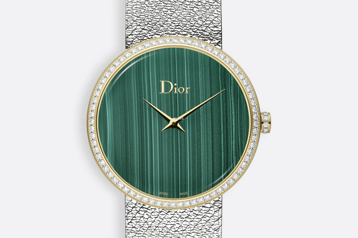Dior,La D de Dior 36mm,36mm,Stainless Steel,Green,Quartz,Sapphire,Crystal Glass,Round,CD043120M002 0000