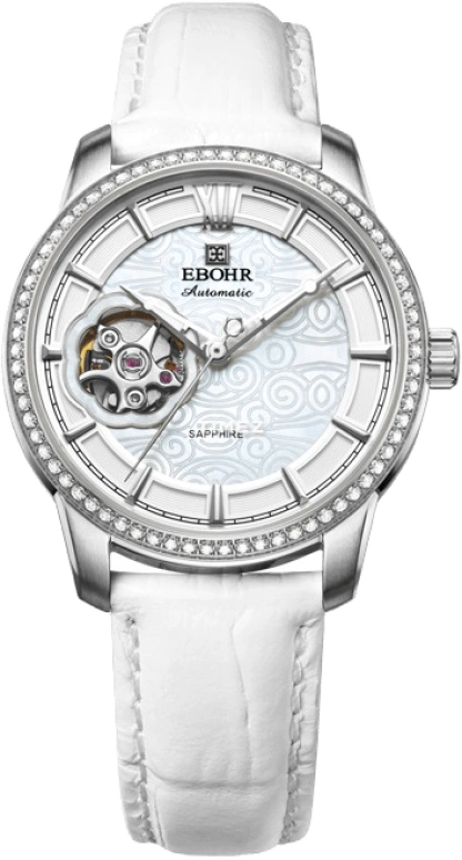 Ebohr,Master 34.50mm,34.50mm,Stainless Steel,White,Automatic,Sapphire,Crystal Glass,Round,15010643