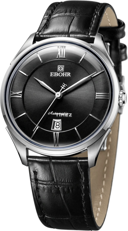Ebohr,Master 41.50mm,41.50mm,Stainless Steel,Black,Automatic,Day,Sapphire,Crystal Glass,18010132