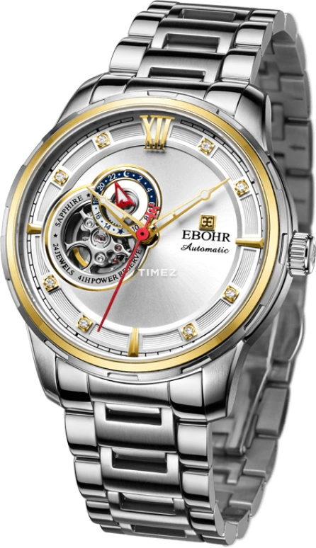 Ebohr,Master 41.50mm,41.50mm,Stainless Steel,Silver,Automatic,Sapphire,Crystal Glass,Round,15010117