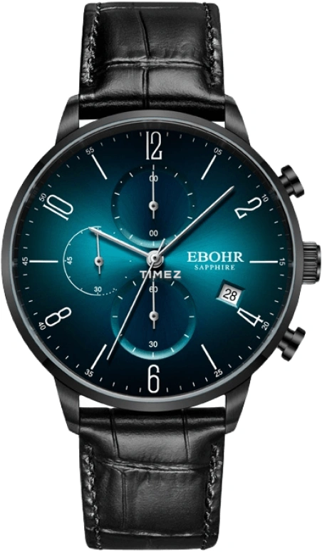 Ebohr,Master 41.50mm,41.50mm,Stainless Steel,Green,Quartz,Chronograph,Day,30168736