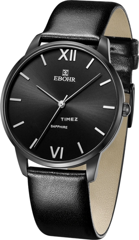 Ebohr,Master 41mm,41mm,Stainless Steel,Black,Quartz,Sapphire,Crystal Glass,Round,19058239