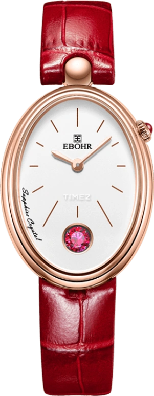 Ebohr,Kana 26x35.50mm,26x35.50mm,Stainless Steel,White,Quartz,Sapphire,Crystal Glass,Tonneau,19063149
