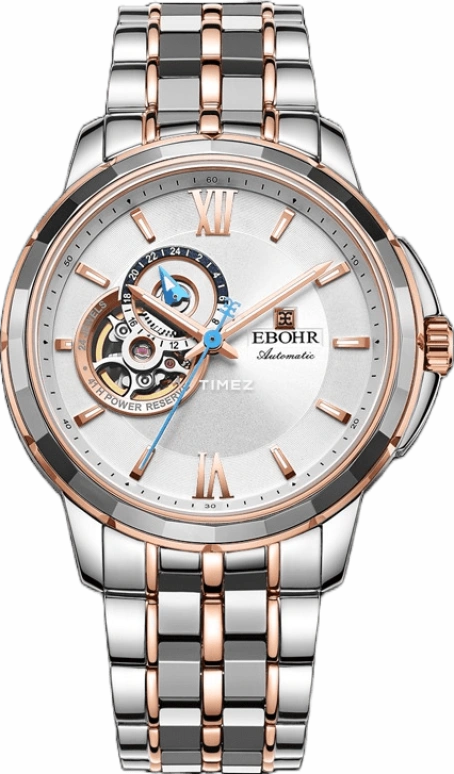 Ebohr,Master 41mm,41mm,Stainless Steel,Silver White,Automatic,Sapphire,Crystal Glass,Round,17080118