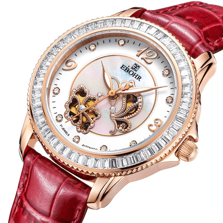 Ebohr,Butterfly 35.50mm,35.50mm,Stainless Steel,White,Automatic,Sapphire,Crystal Glass,Round,10880449