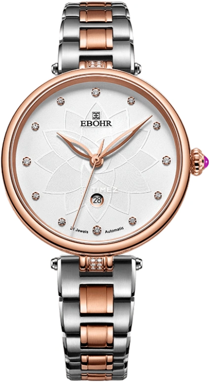 Ebohr,Butterfly ,Stainless Steel,White,Day,Round,Rose Gold,Silver,T56370225
