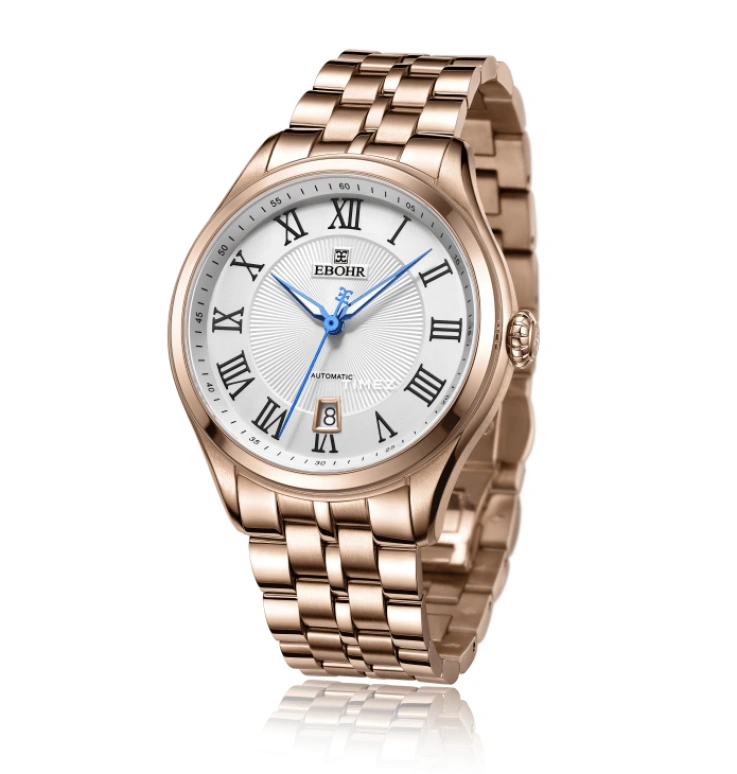 Ebohr,Other 42mm,42mm,Stainless Steel,Silver,Automatic,Day,Sapphire,Glass,70150315