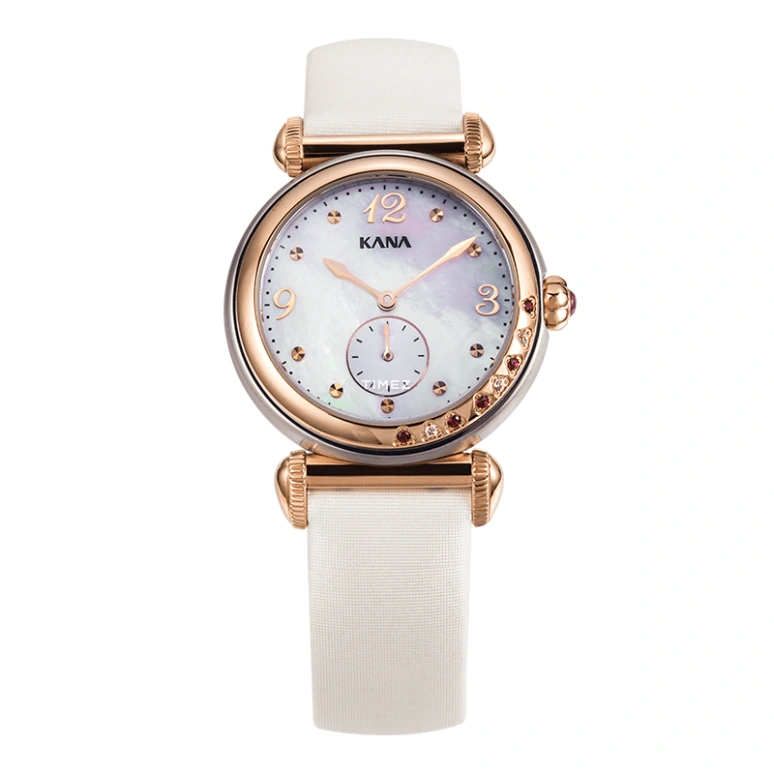 Ebohr,Kana 30mm,30mm,Stainless Steel,White,Quartz,Sapphire,Glass,Round,80130246