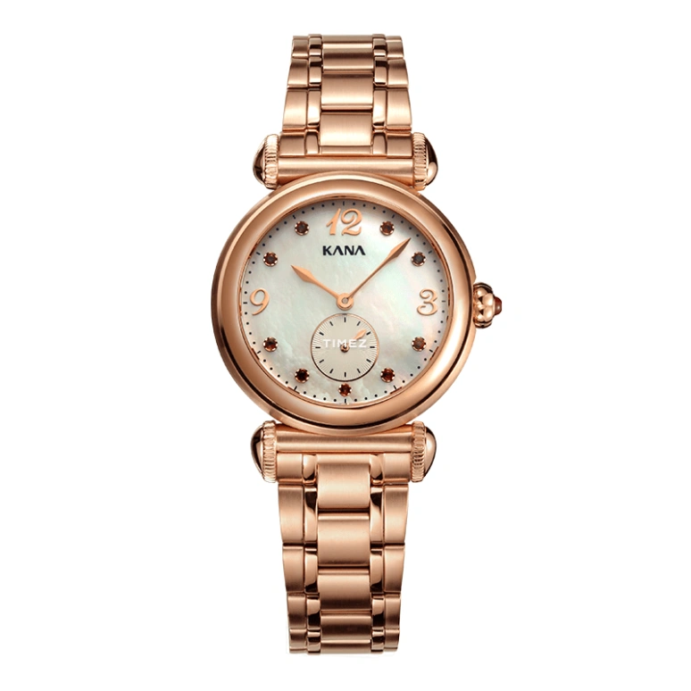 Ebohr,Kana 30mm,30mm,Stainless Steel,White,Quartz,Sapphire,Glass,Round,80130321