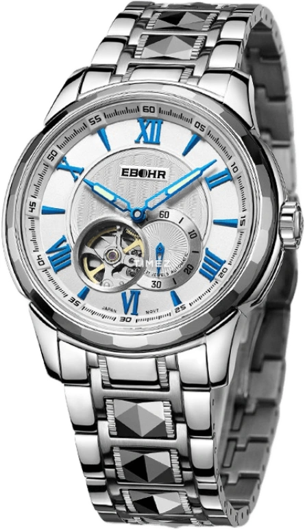 Ebohr,Master 42mm,42mm,Stainless Steel,Silver White,Automatic,Sapphire,Crystal Glass,Round,10730119