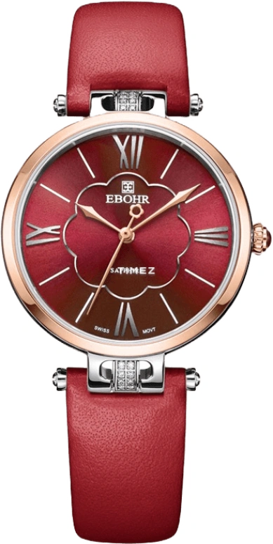 Ebohr,Kana 30.50mm,30.50mm,Stainless Steel,Wine Red,Quartz,Sapphire,Crystal Glass,Round,11231448