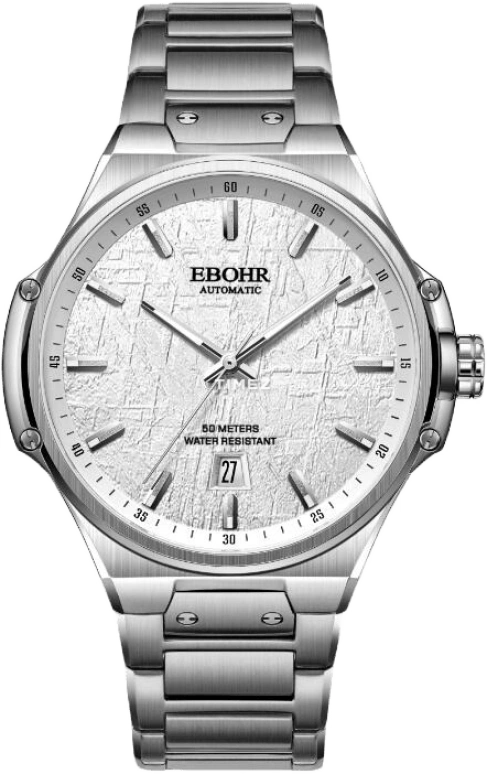 Ebohr,Explorer 45mm,45mm,Stainless Steel,Silver,Automatic,Day,Sapphire,Crystal Glass,21081118