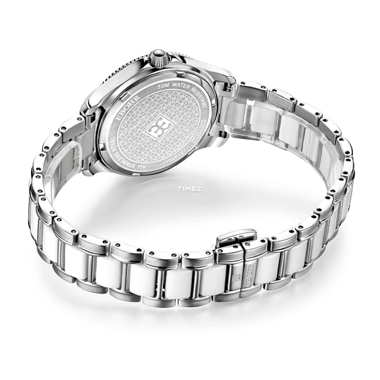 Ebohr,Kana 32mm,32mm,Stainless Steel,Silver White,Quartz,Day,Sapphire,Crystal Glass,11020325