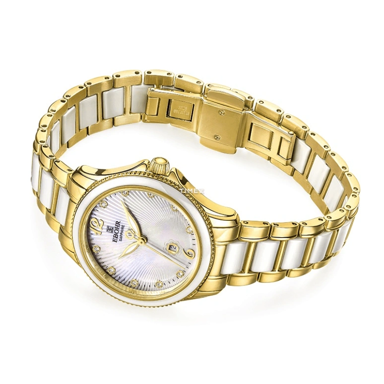 Ebohr,Kana 32mm,32mm,Stainless Steel,Silver,Quartz,Day,Sapphire,Crystal Glass,11020226