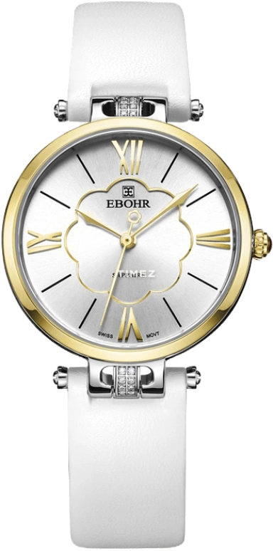 Ebohr,Kana 30.50mm,30.50mm,Stainless Steel,Silver,Quartz,Sapphire,Crystal Glass,Round,11231349