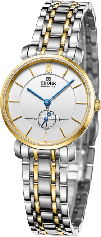 Ebohr,Master 28mm,28mm,Stainless Steel,White,Quartz,Sapphire,Crystal Glass,Round,19045129