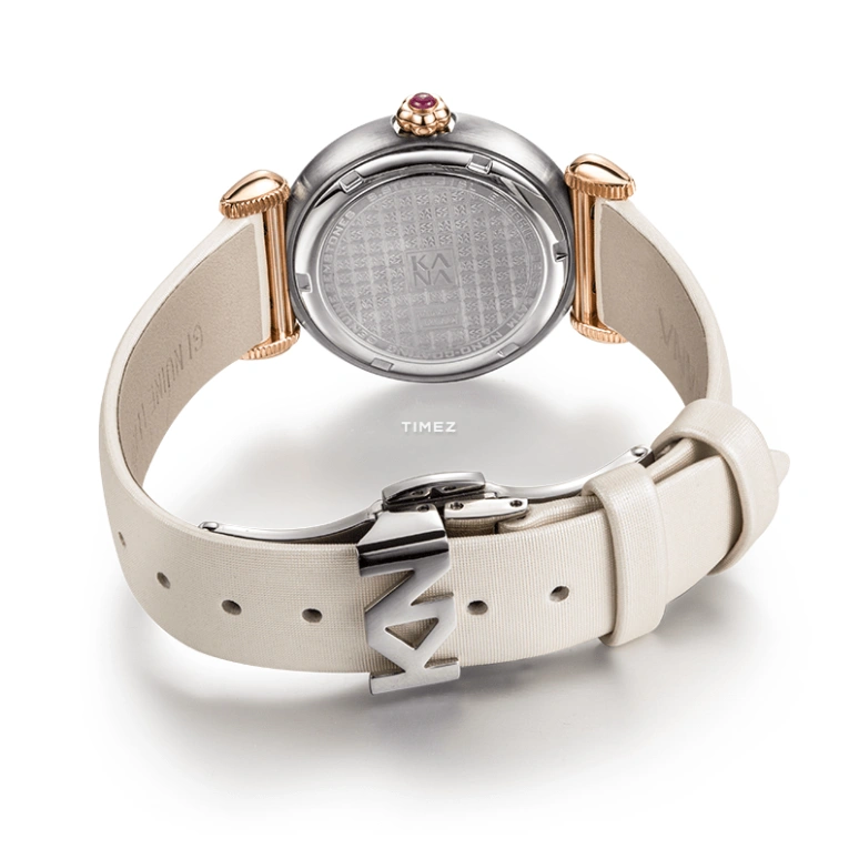 Ebohr,Kana 30mm,30mm,Stainless Steel,White,Quartz,Sapphire,Glass,Round,80130246