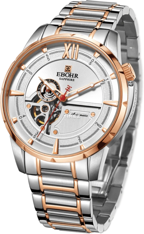 Ebohr,Master 42mm,42mm,Stainless Steel,Silver,Automatic,Sapphire,Crystal Glass,Round,17090117