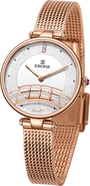 Ebohr,Master 30mm,30mm,Stainless Steel,Silver,Quartz,Sapphire,Crystal Glass,Round,18520243
