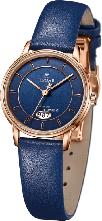 Ebohr,Master 29mm,29mm,Stainless Steel,Blue,Quartz,Day,Sapphire,Crystal Glass,19033349