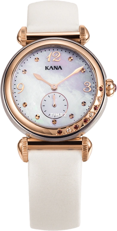 Ebohr,Kana 30mm,30mm,Stainless Steel,White,Quartz,Sapphire,Glass,Round,80130246