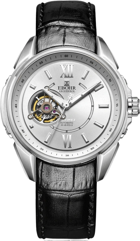 Ebohr,Explorer 45.50mm,45.50mm,Stainless Steel,White,Automatic,Sapphire,Crystal Glass,Round,17020331