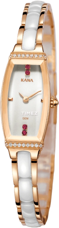 Ebohr,Kana 35.50mm,35.50mm,Stainless Steel,White,Quartz,Tonneau,Rose Gold,80090328