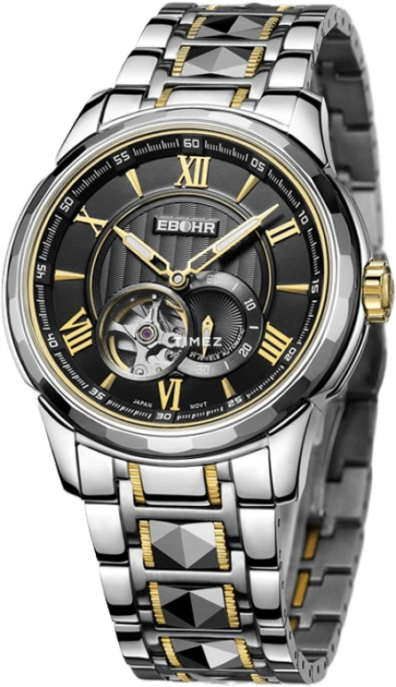 Ebohr,Master 42mm,42mm,Stainless Steel,Black,Automatic,Sapphire,Crystal Glass,Round,10730218