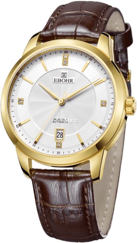 Ebohr,Master 41.50mm,41.50mm,Stainless Steel,Silver White,Automatic,Day,Sapphire,Crystal Glass,11140238