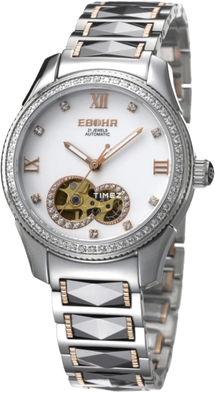 Ebohr,Master 34mm,34mm,Stainless Steel,White,Automatic,Sapphire,Crystal Glass,Round,07053467