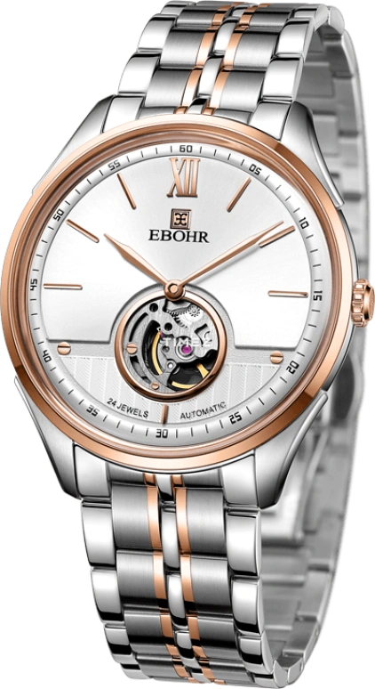 Ebohr,Master 41.50mm,41.50mm,Stainless Steel,White,Automatic,Sapphire,Crystal Glass,Round,18012116