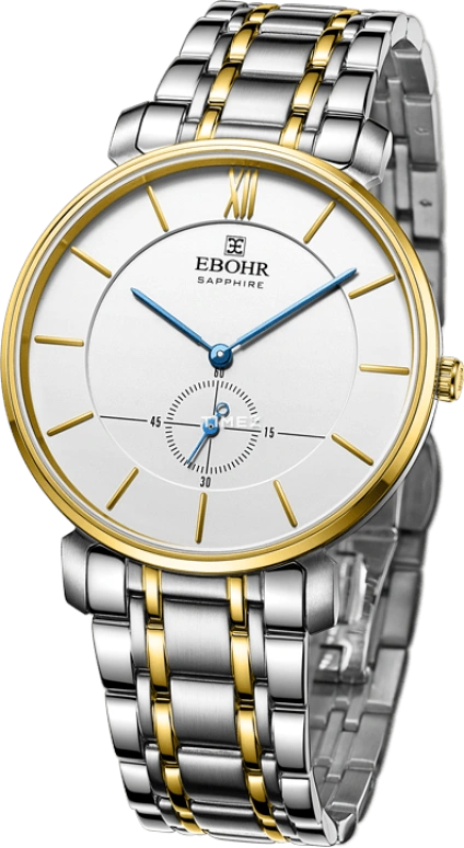 Ebohr,Master 40mm,40mm,Stainless Steel,Silver White,Quartz,Sapphire,Crystal Glass,Round,19045119