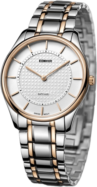 Ebohr,Master 38.50mm,38.50mm,Stainless Steel,White,Quartz,Sapphire,Crystal Glass,Round,10420218