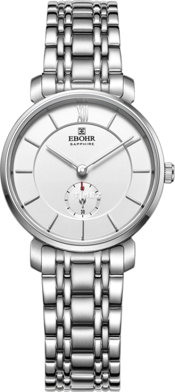 Ebohr,Master 28mm,28mm,Stainless Steel,White,Quartz,Sapphire,Crystal Glass,Round,19040129